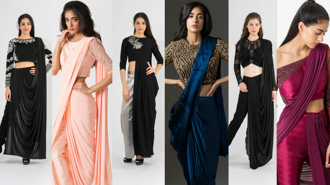 pant-saree-collage