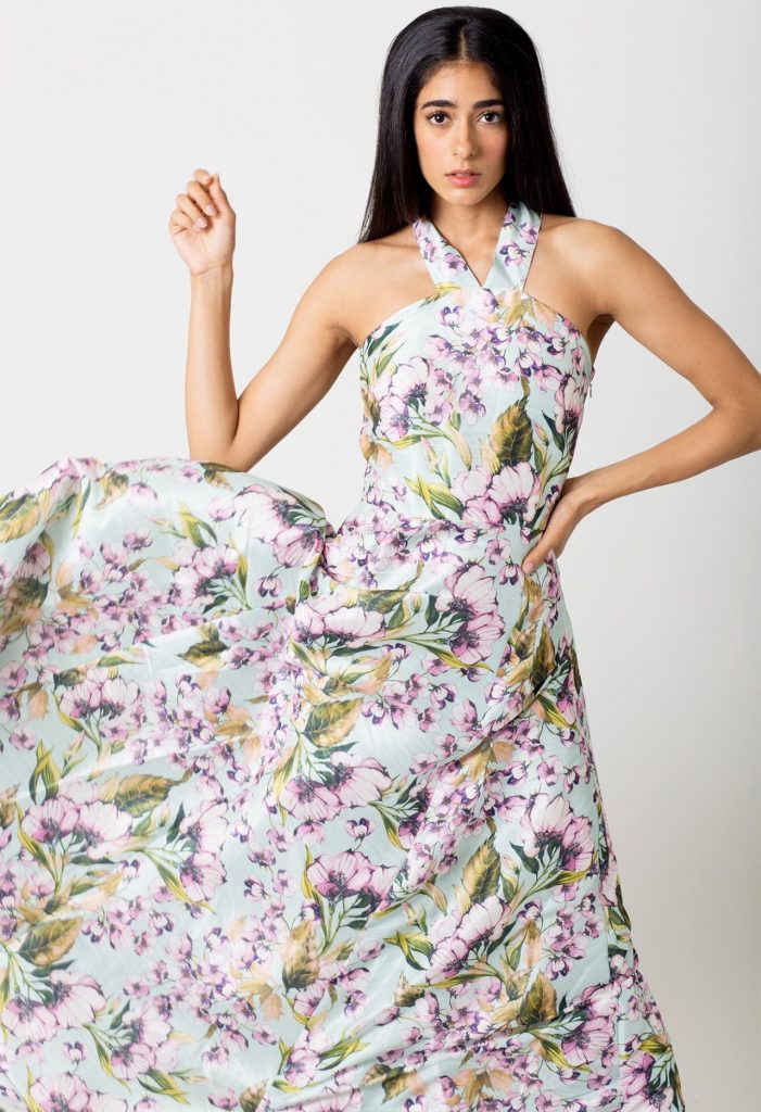 Pinkvines Maxi Dress by Ash Haute Couture
