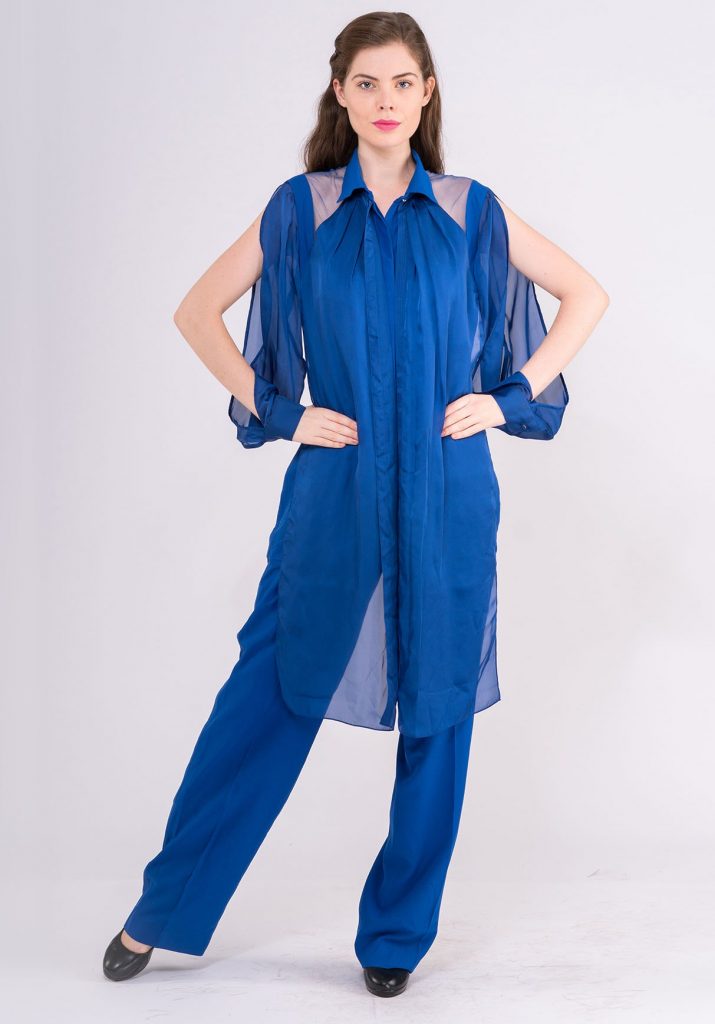 Blue Jumpsuit by QUO by Ishita Mangal
