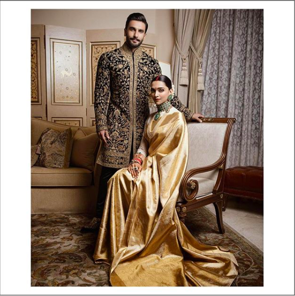 Deepika Ranveer Bangalore reception look courtesy Sabyasachi