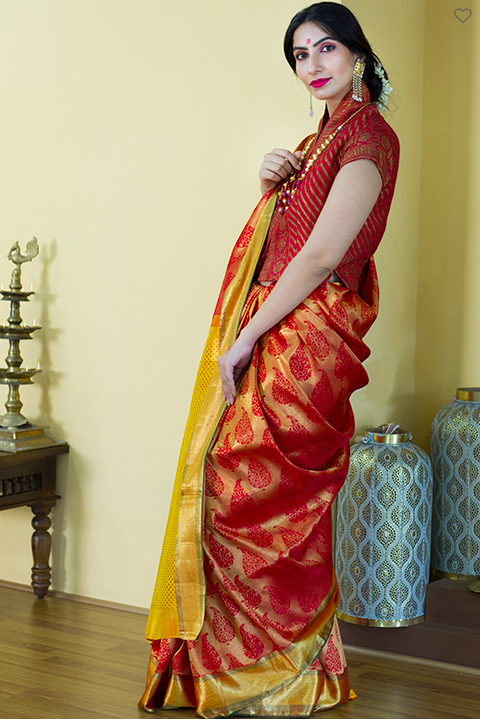 Regional Exotica Kanjeevaram Saree available for rent on DateTheRamp.com