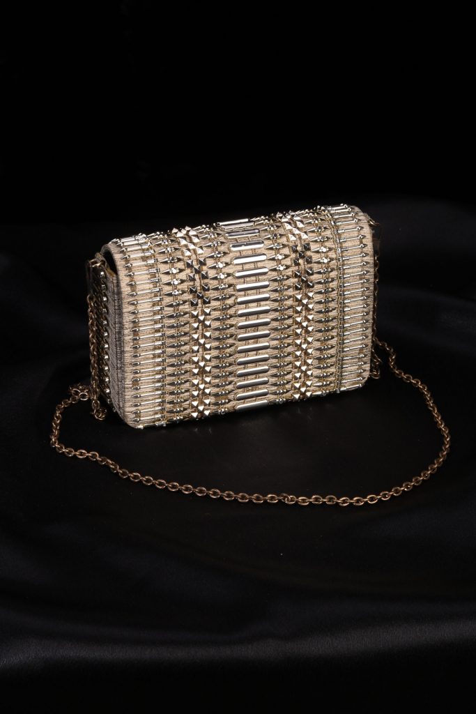 GOLD EMBELLISHED CLUTCH