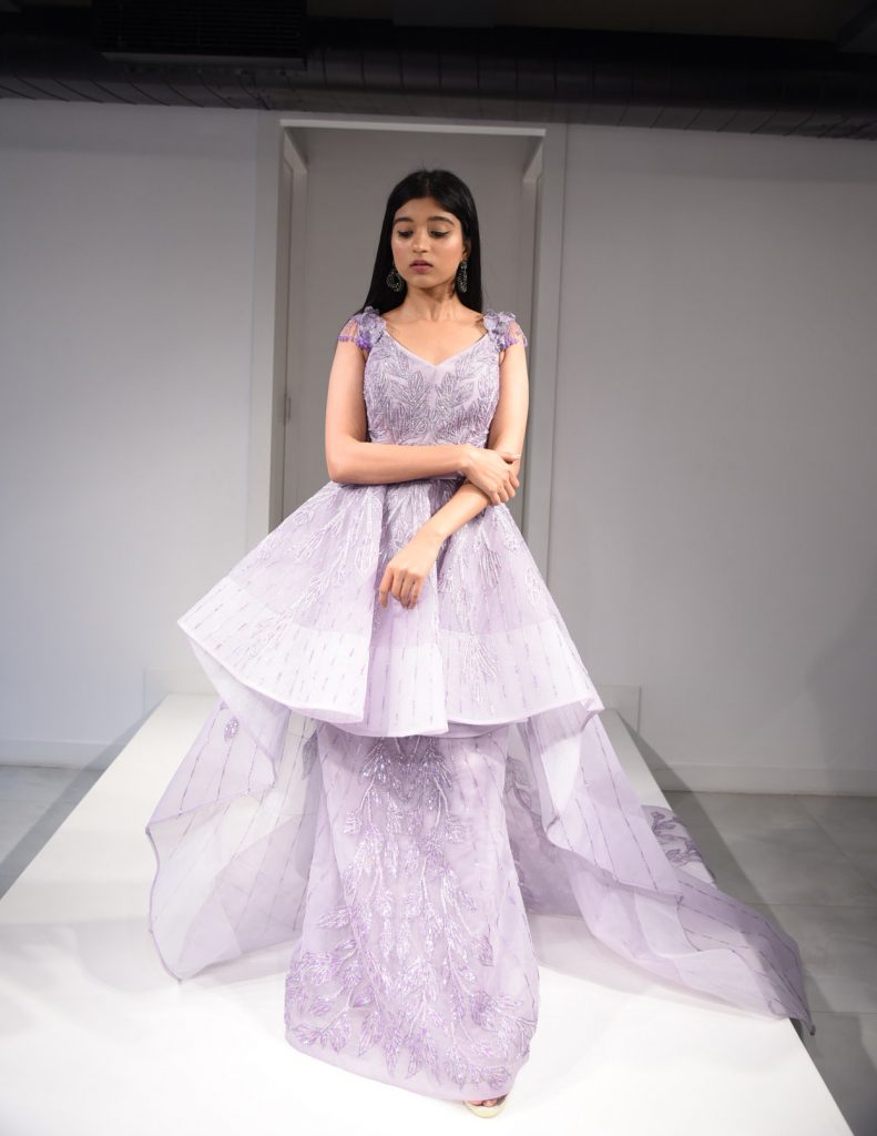 MAUVE DUAL-LAYER GOWN